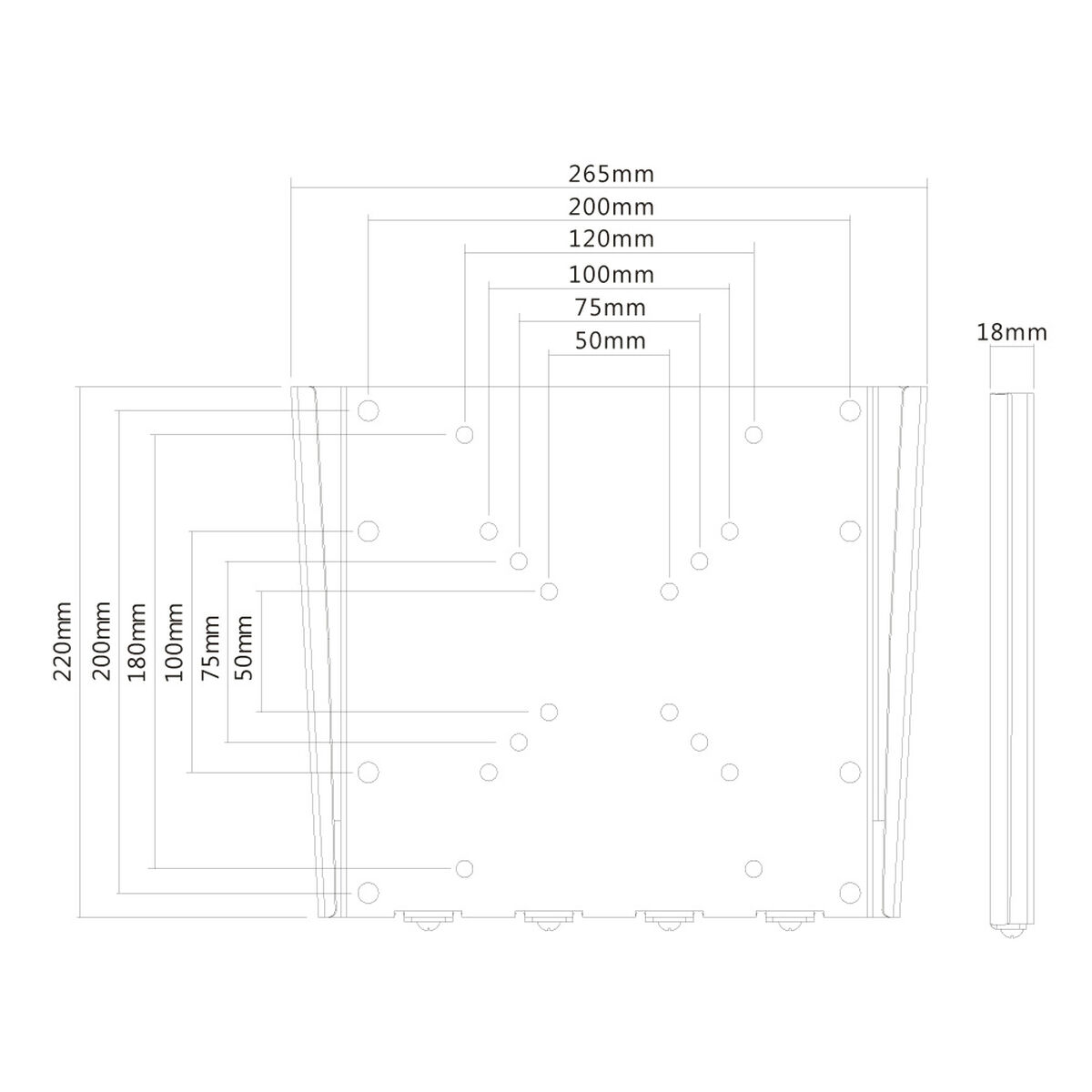 Vaste TV Support Neomounts FPMA-W110BLACK 10" 40" 35 kg